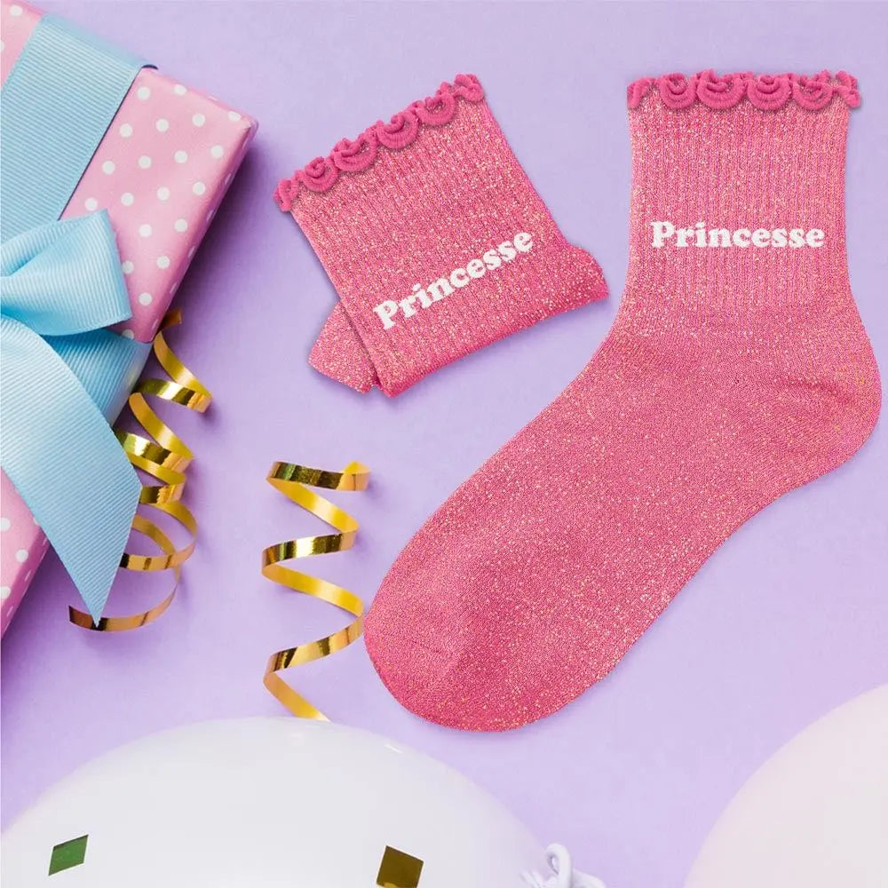 Chaussettes à Paillettes Enfant Princesse - FunkyFeets