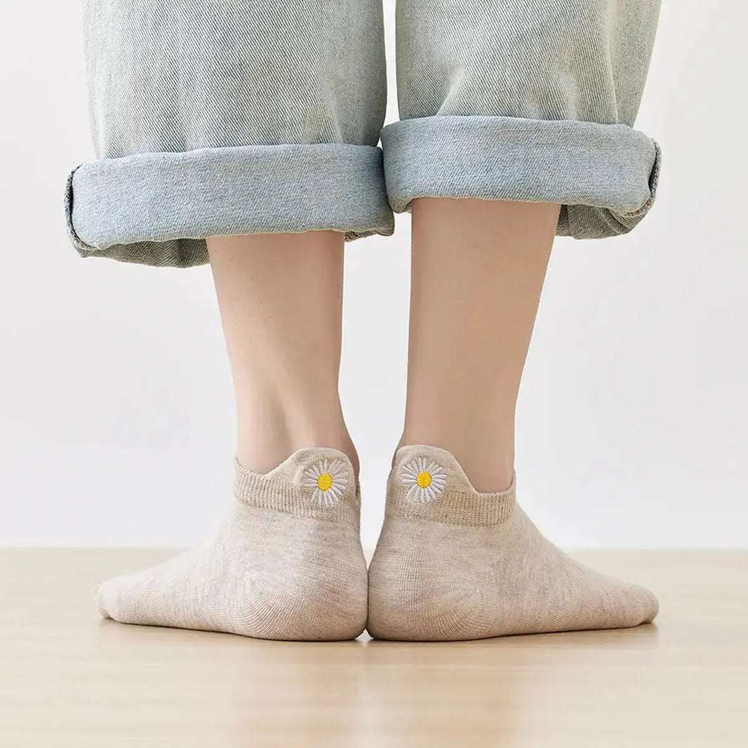 Languette Fleur - Beige - FunkyFeets