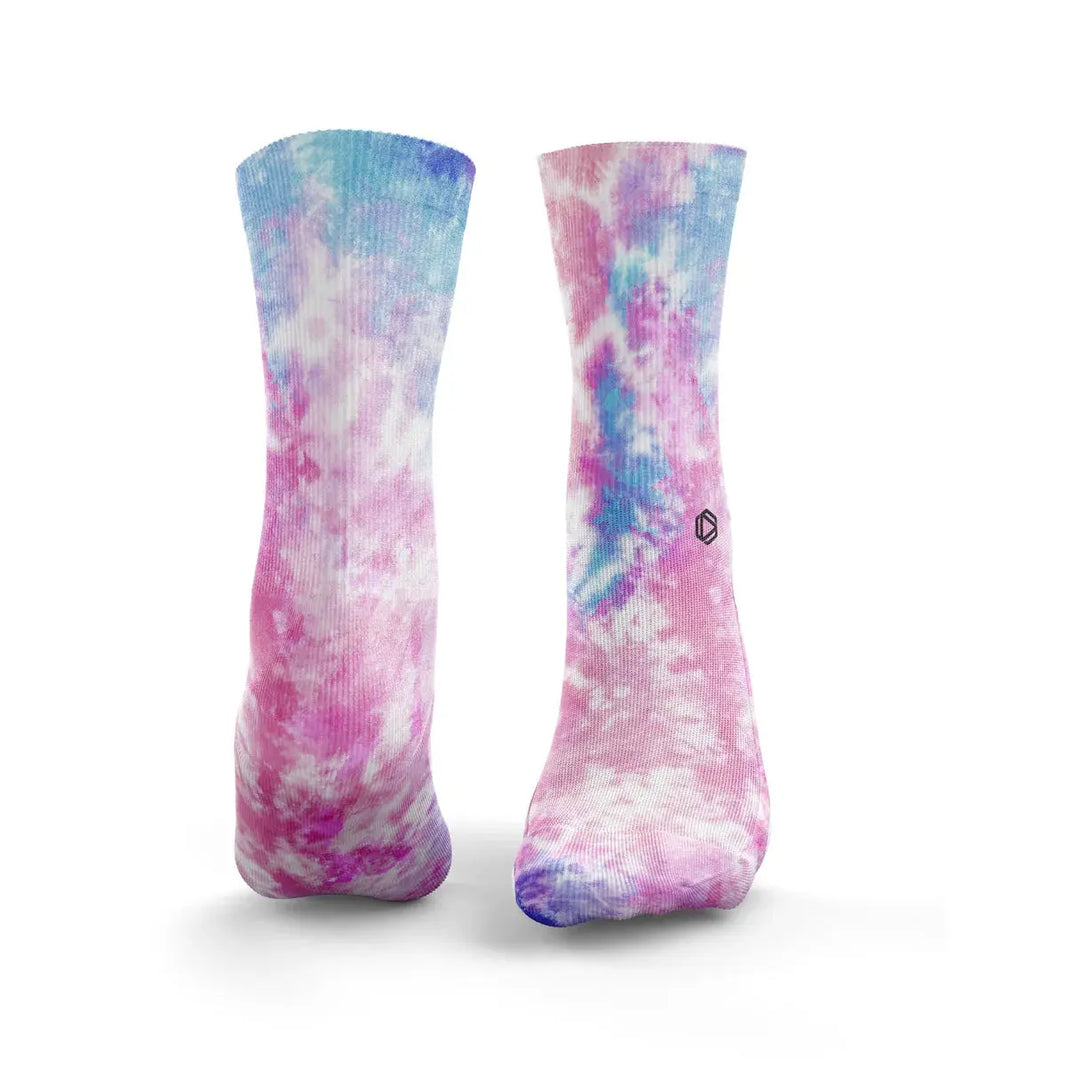 Multi Couleur Tie Dye - Frozen Pink & Blue - FunkyFeets