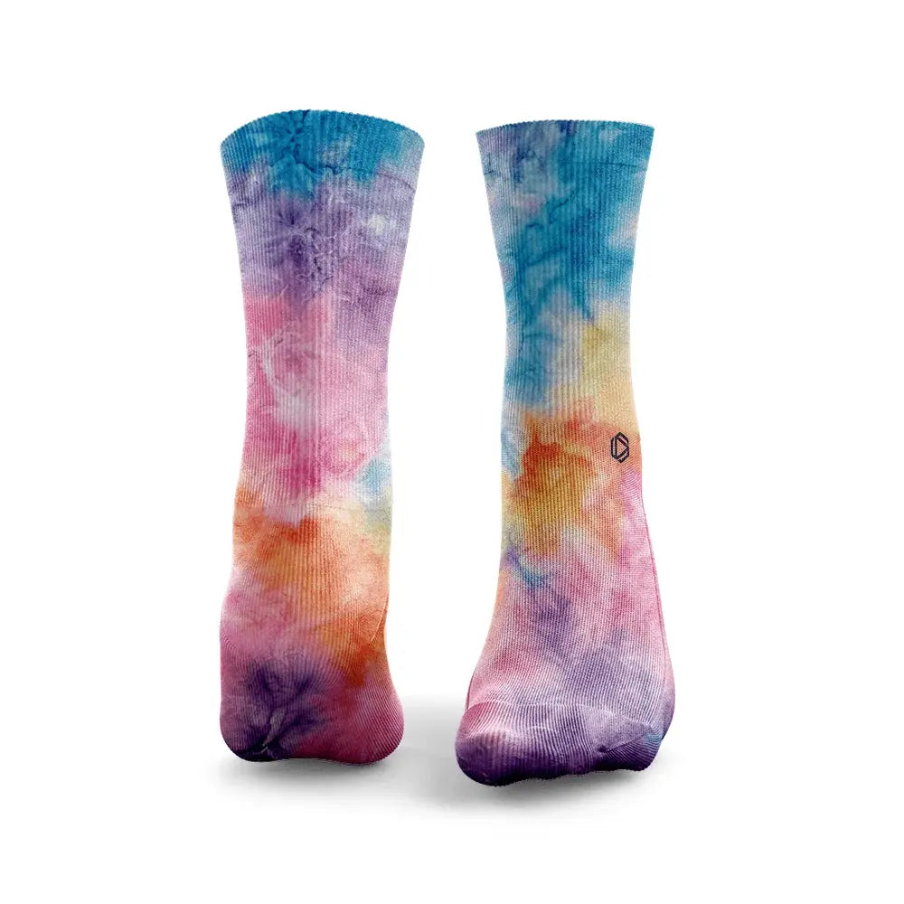 Rainbow Cotton Candy Tie Dye - FunkyFeets