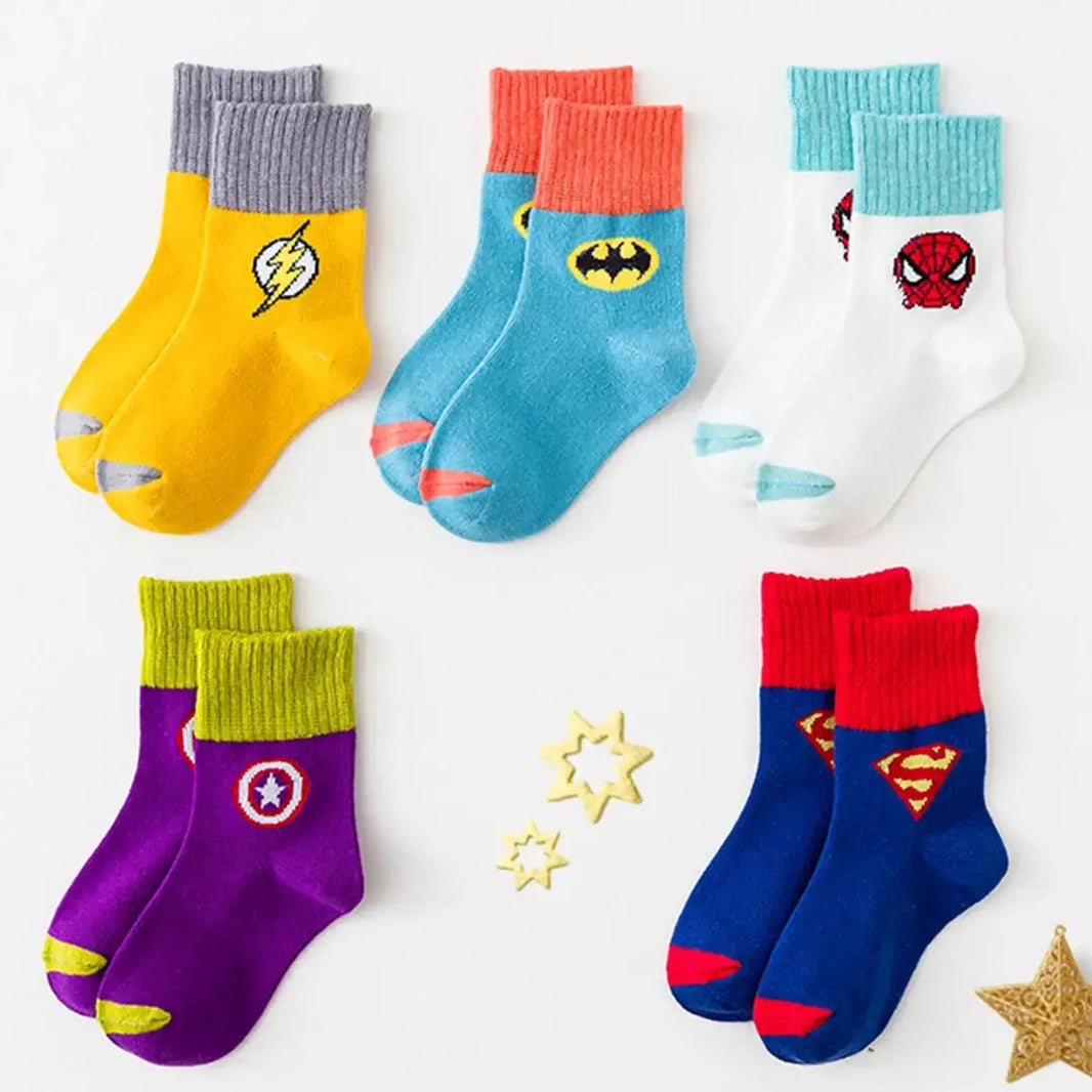 Super Héros Enfants (Lot 5 paires) - FunkyFeets