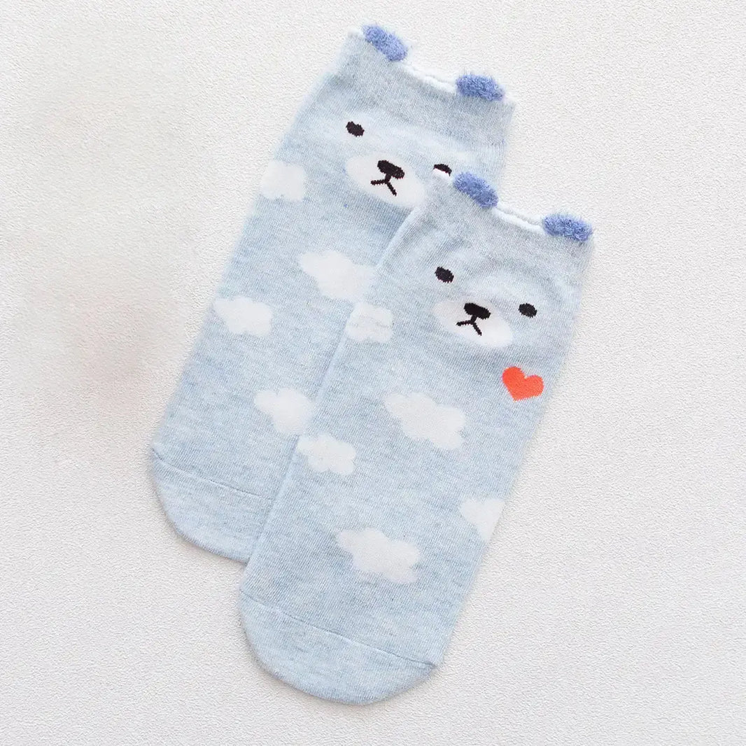 Animaux Petites Oreilles - Bleu - FunkyFeets