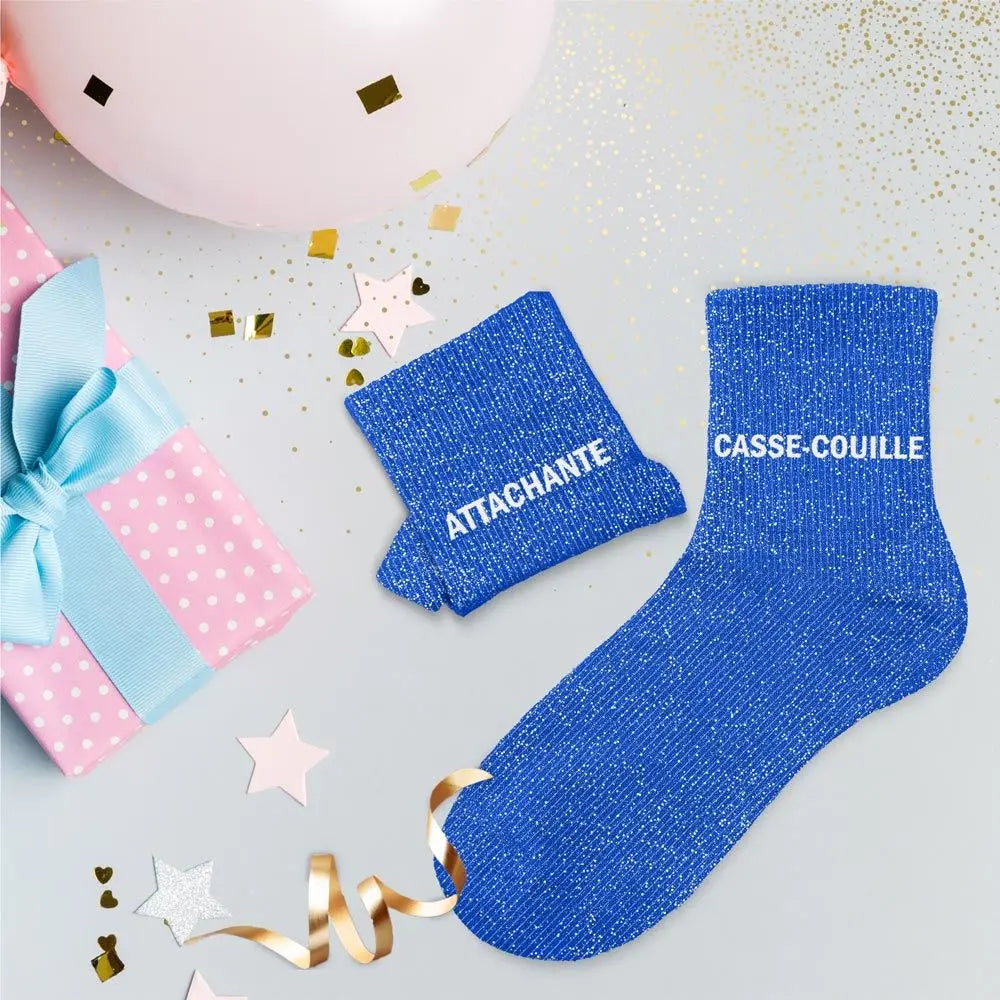 Attachante Casse Couille Chaussettes à paillettes
