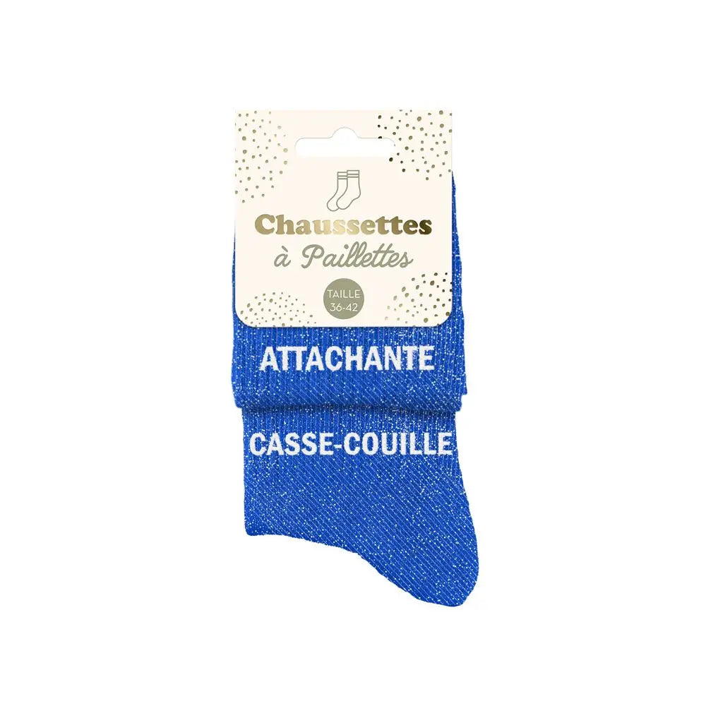 Attachante Casse Couille Chaussettes à paillettes