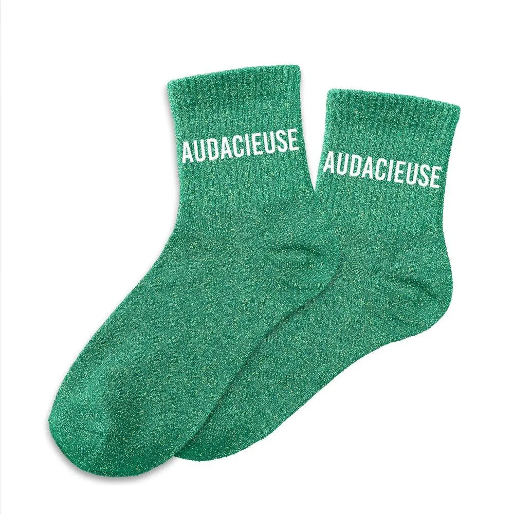 chaussettes à paillettes funky feets