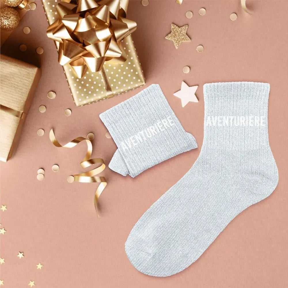 chaussettes à paillettes funky feets