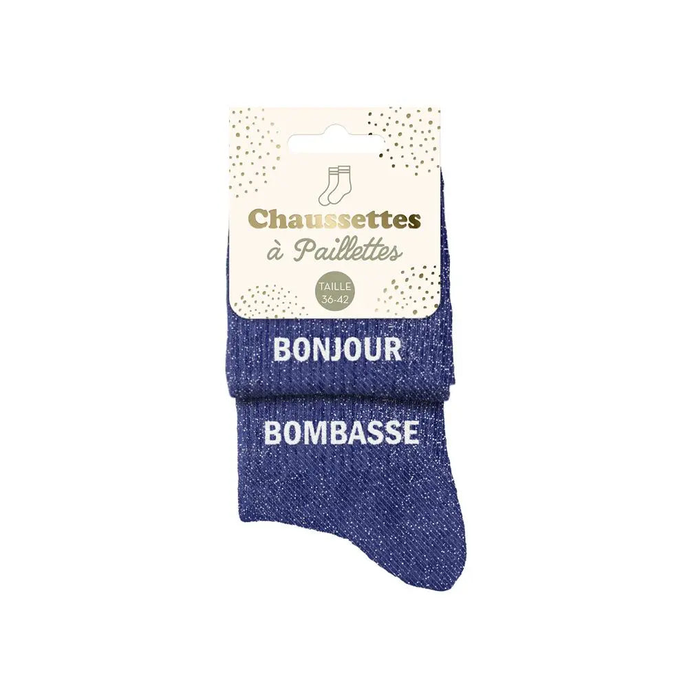 chaussettes à paillettes funky feets
