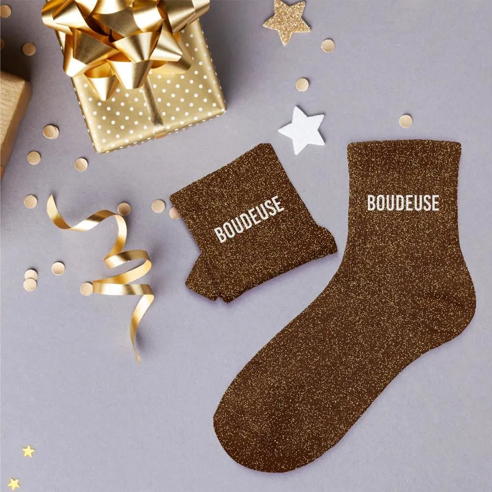 chaussettes à paillettes funky feets