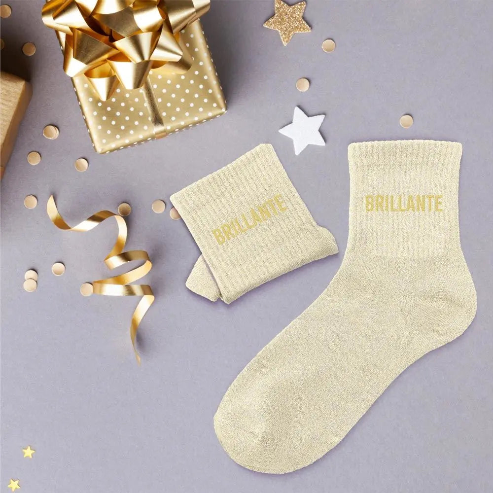 chaussettes à paillettes funky feets