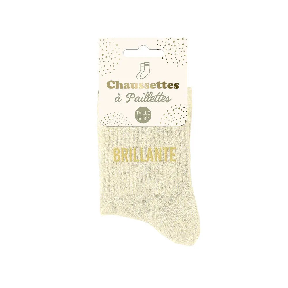 chaussettes à paillettes funky feets