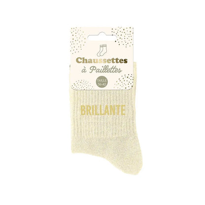 chaussettes à paillettes funky feets