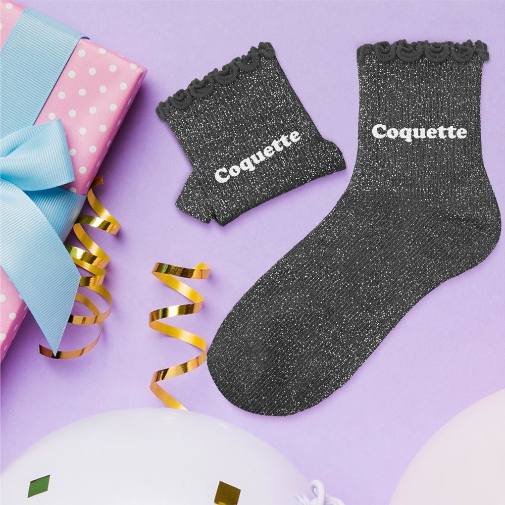 Chaussettes paillettes enfant coquette
