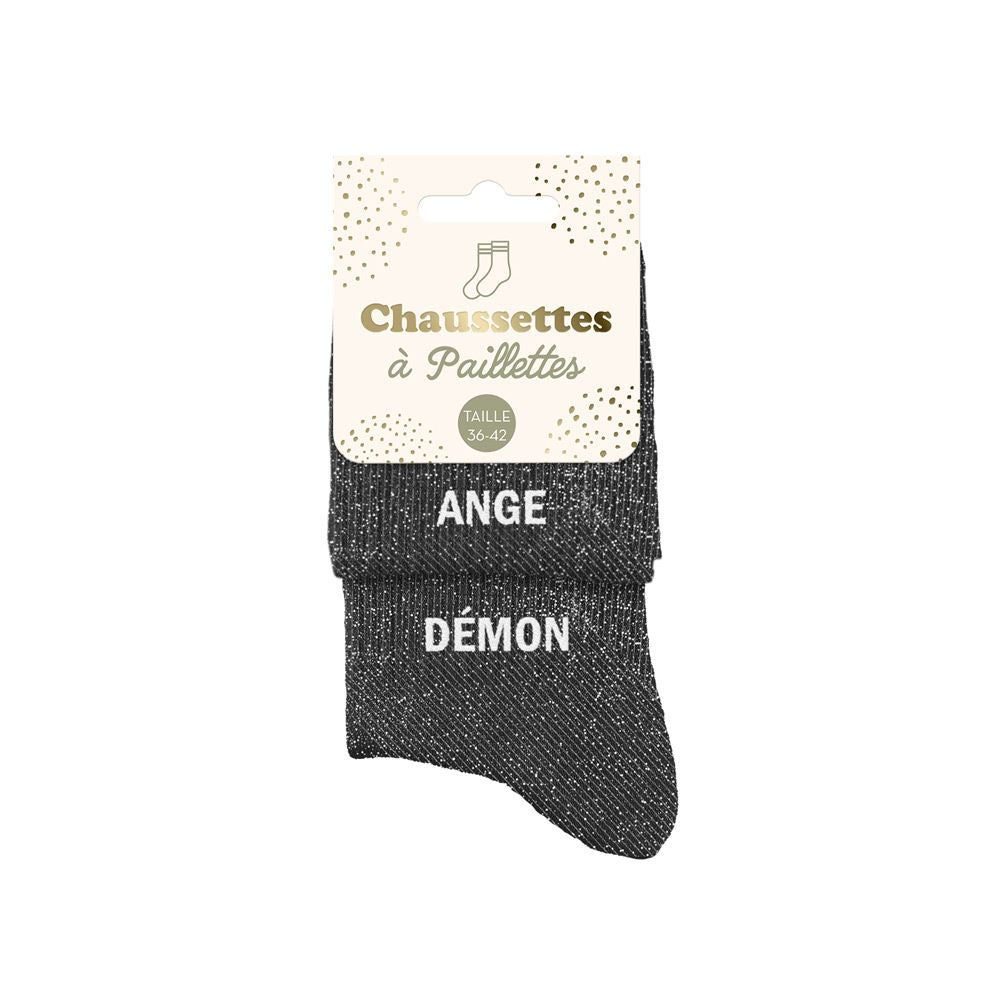chaussettes à paillettes funky feets