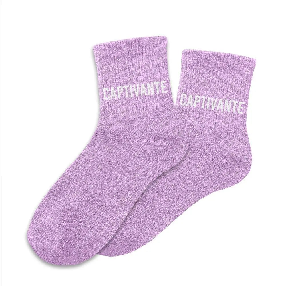 chaussettes à paillettes funky feets