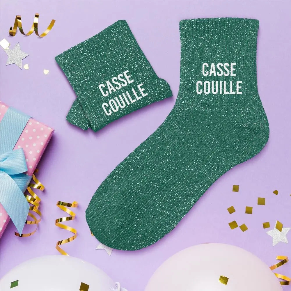 Casse Couille Chaussettes à paillettes