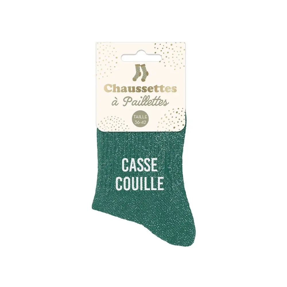 Casse Couille Chaussettes à paillettes