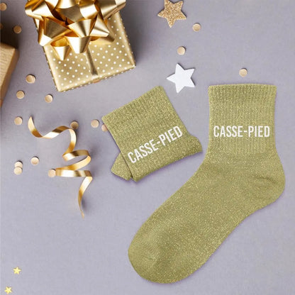 chaussettes à paillettes funky feets