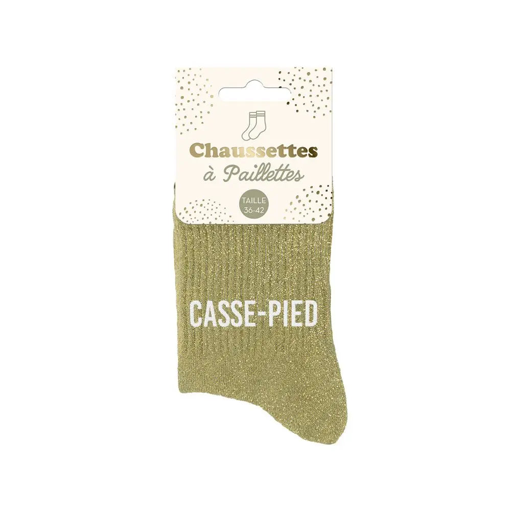 chaussettes à paillettes funky feets
