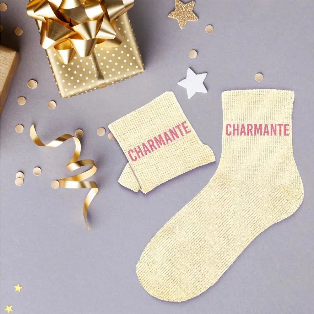 chaussettes à paillettes funky feets
