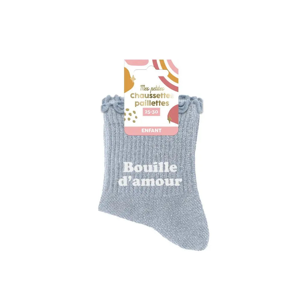Chaussettes Paillettes Enfant Bouille d'Amour