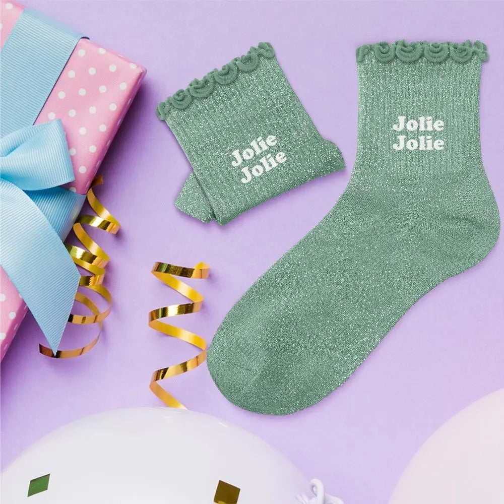 Chaussettes Paillettes Enfant Jolie