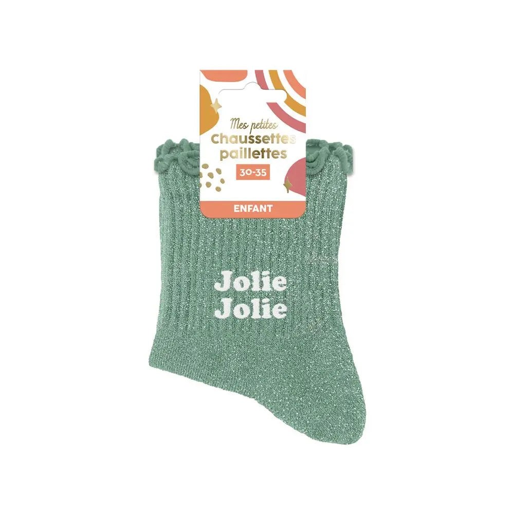 Chaussettes Paillettes Enfant Jolie