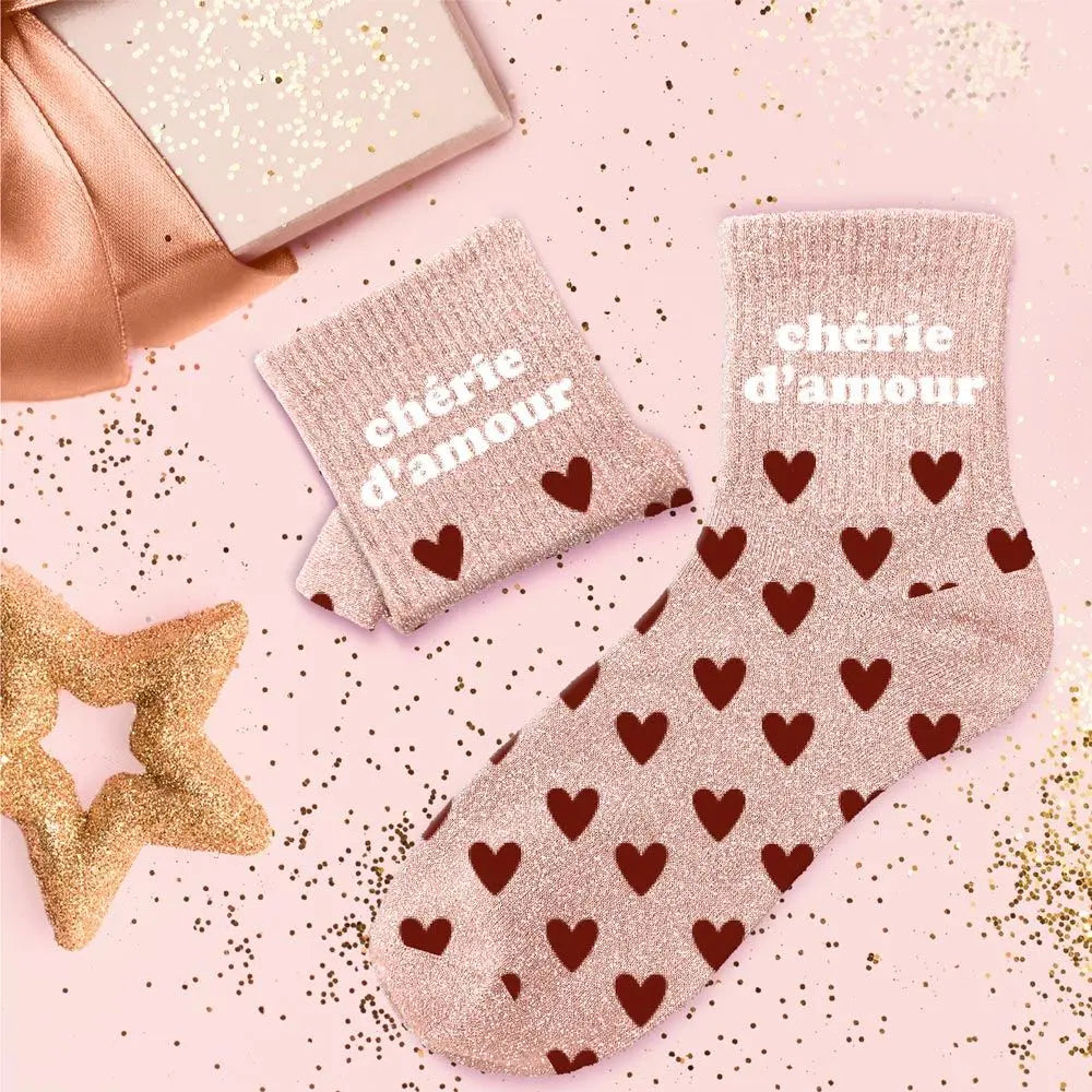 chaussettes à paillettes funky feets