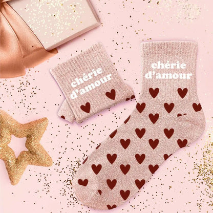 chaussettes à paillettes funky feets