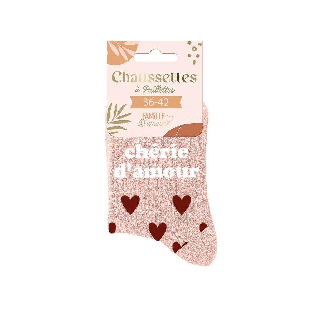 chaussettes à paillettes funky feets