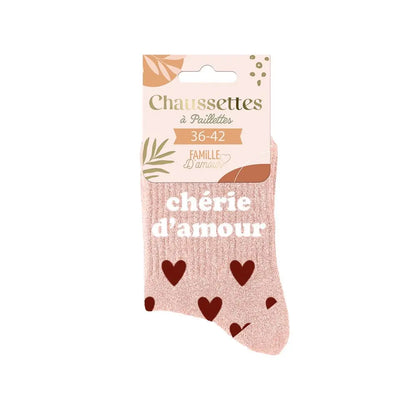 chaussettes à paillettes funky feets
