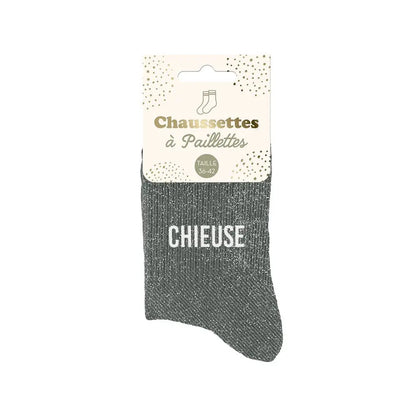 Chieuse Chaussettes à paillettes