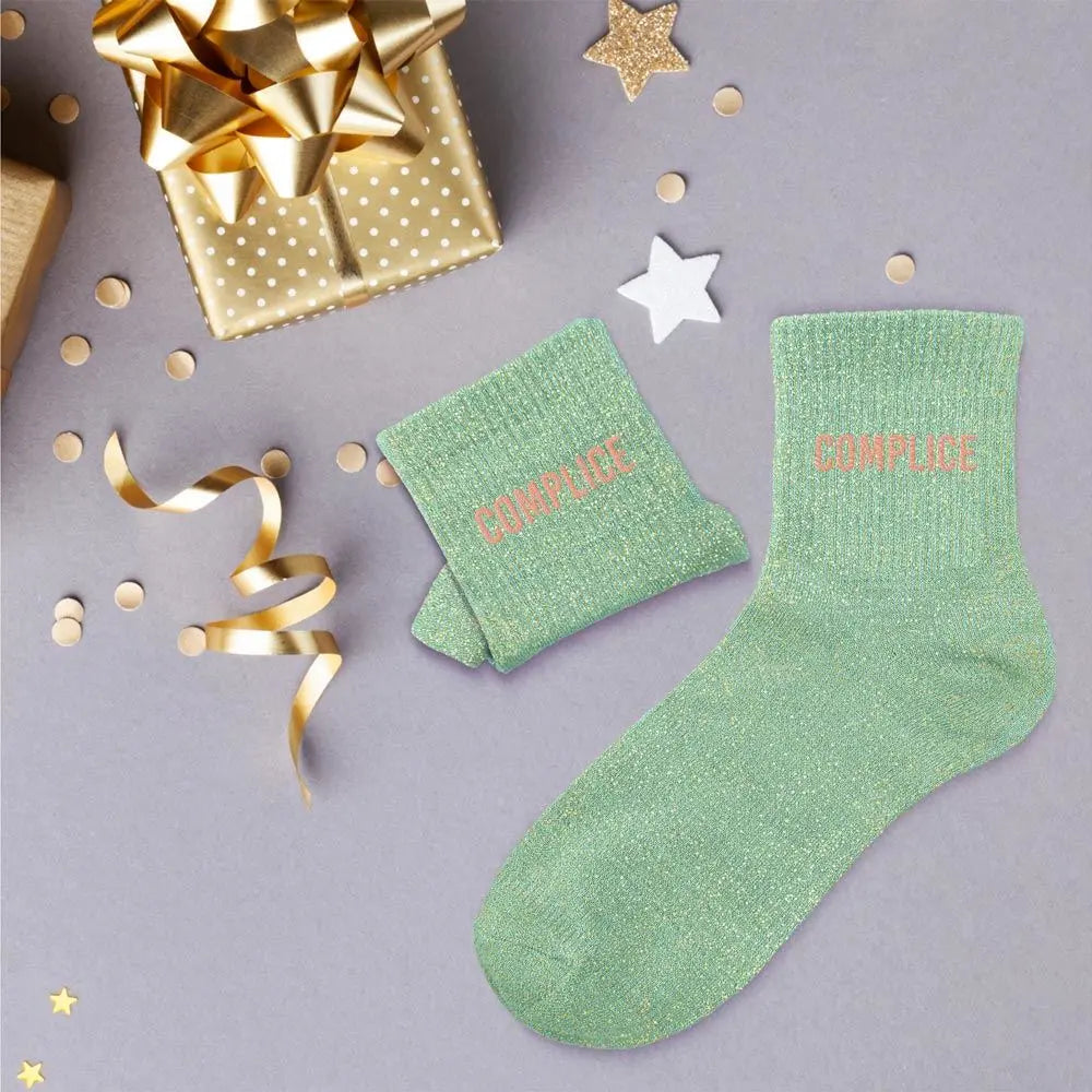 chaussettes à paillettes funky feets