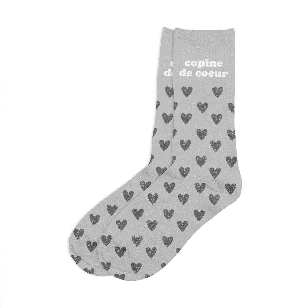 Copine de coeur Chaussettes à paillettes
