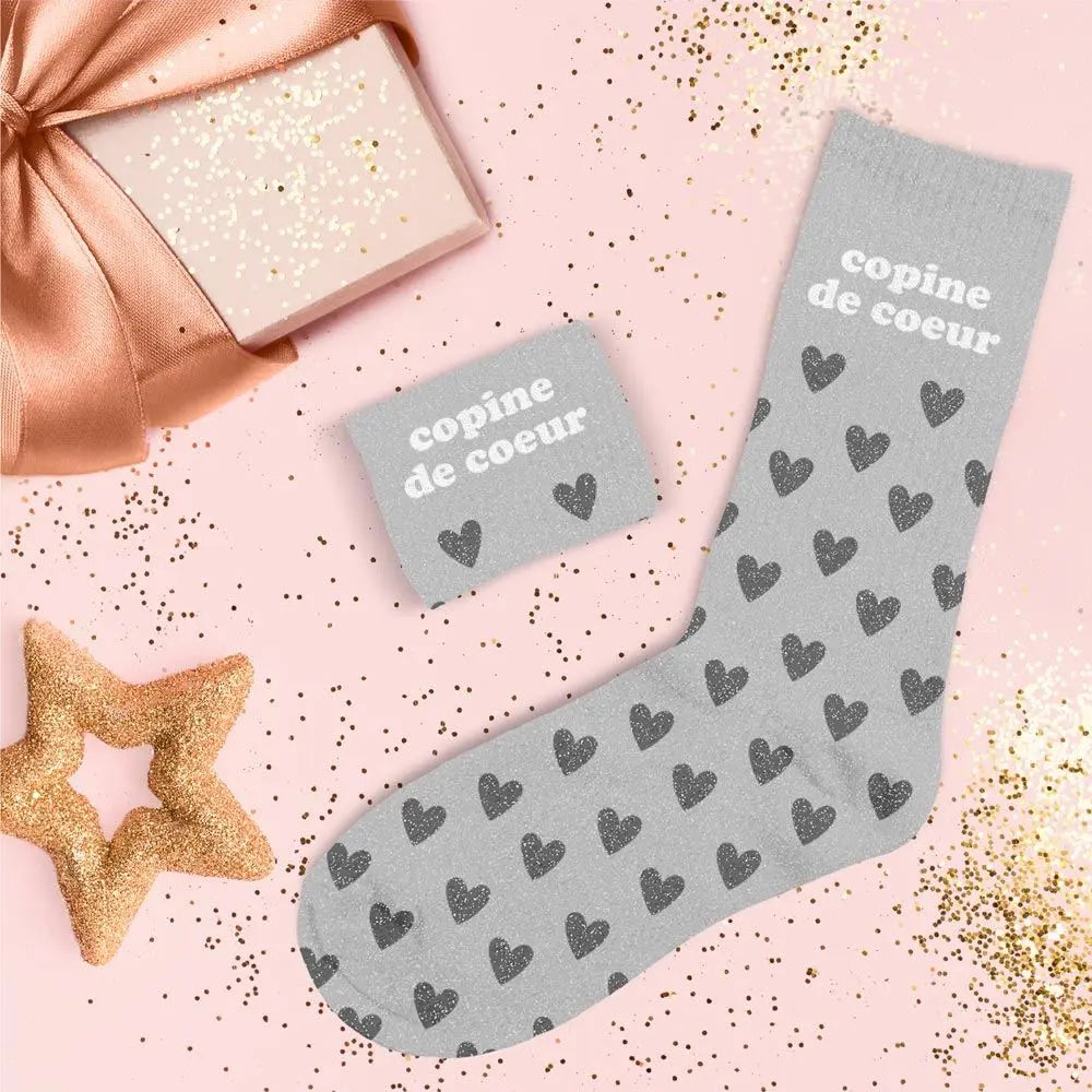 Copine de coeur Chaussettes à paillettes
