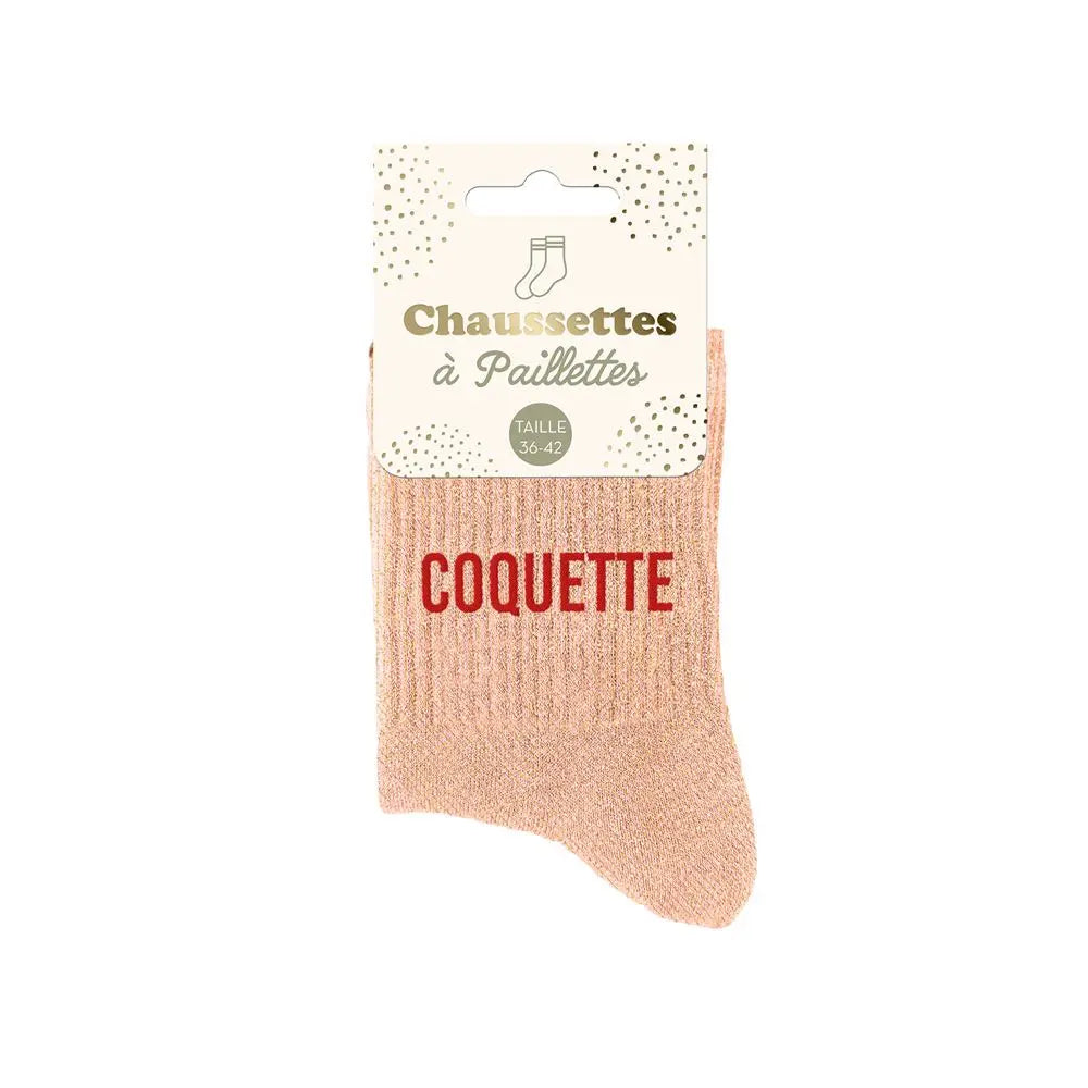 chaussettes à paillettes funky feets