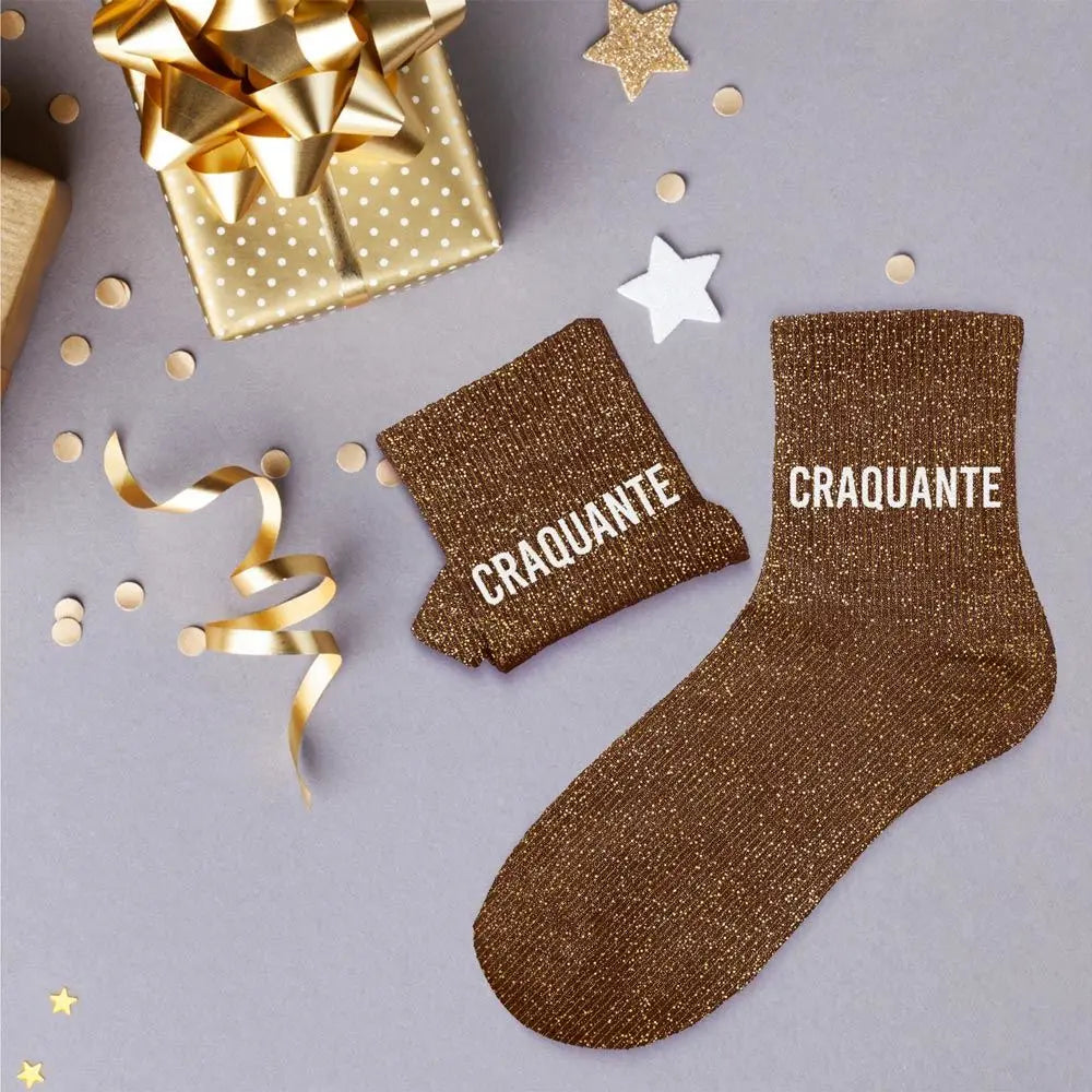 chaussettes à paillettes funky feets