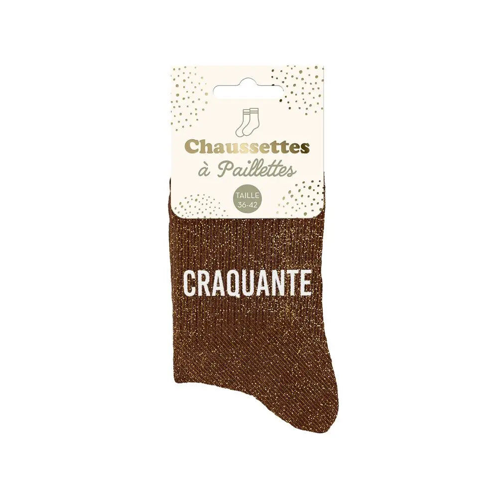 chaussettes à paillettes funky feets