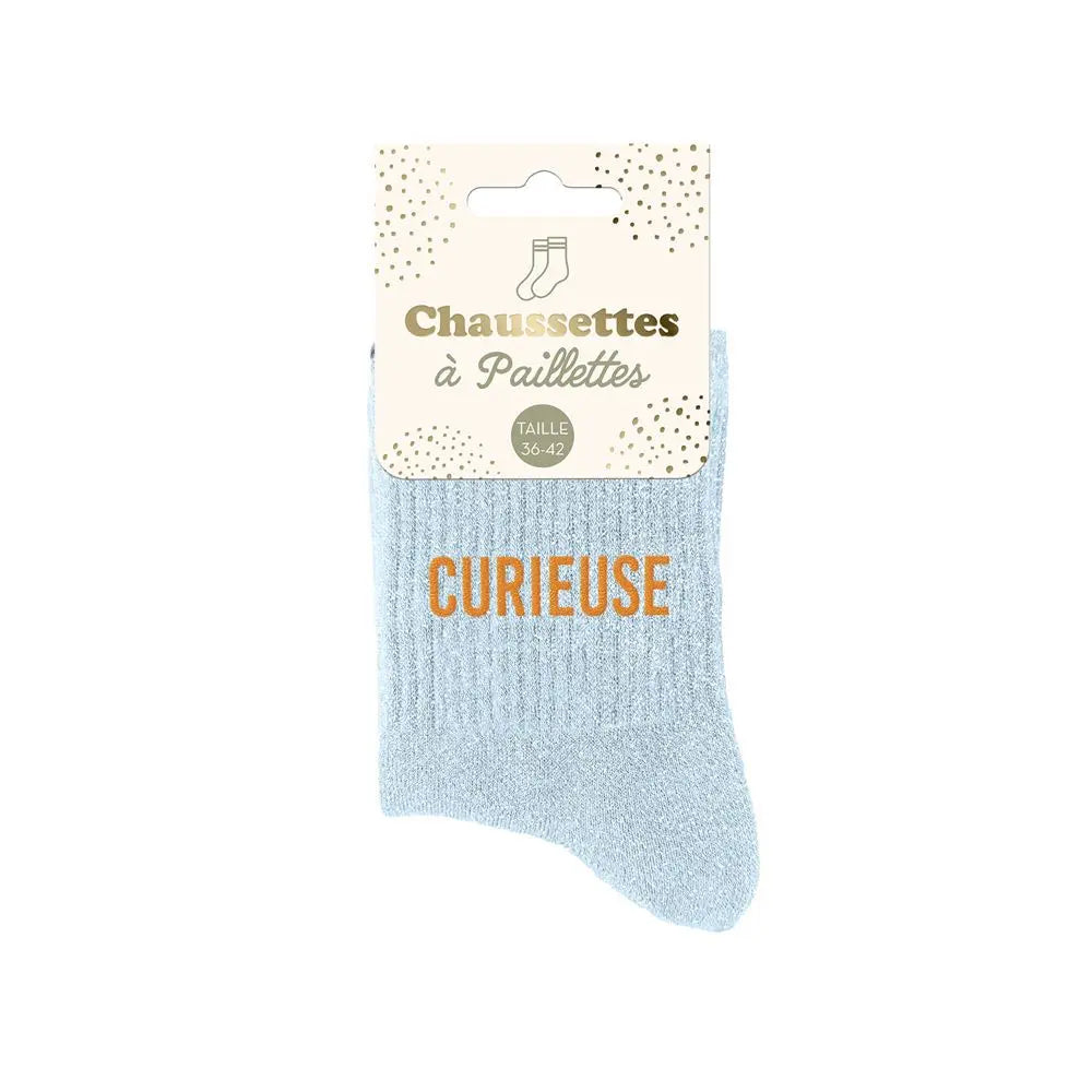 chaussettes à paillettes