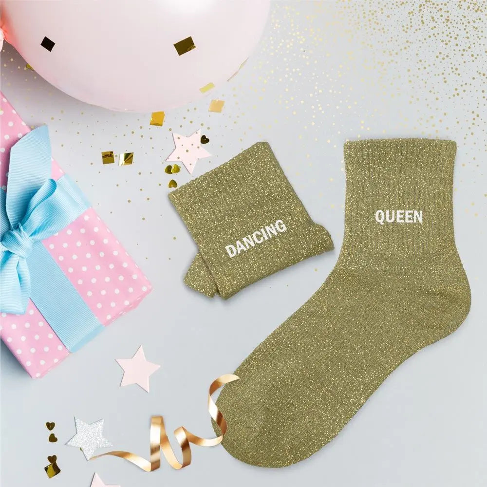 chaussettes à paillettes funky feets