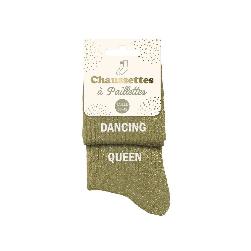 chaussettes à paillettes funky feets