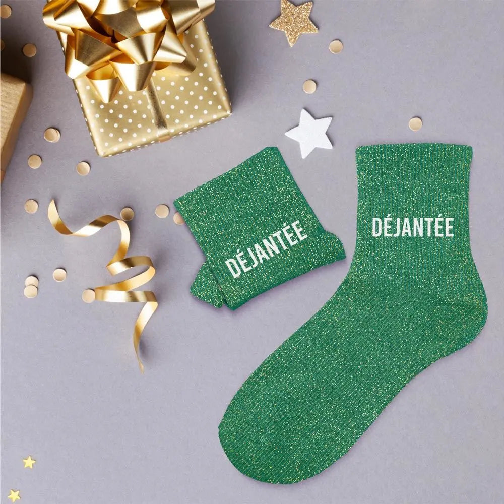 Déjantée Chaussettes à paillettes