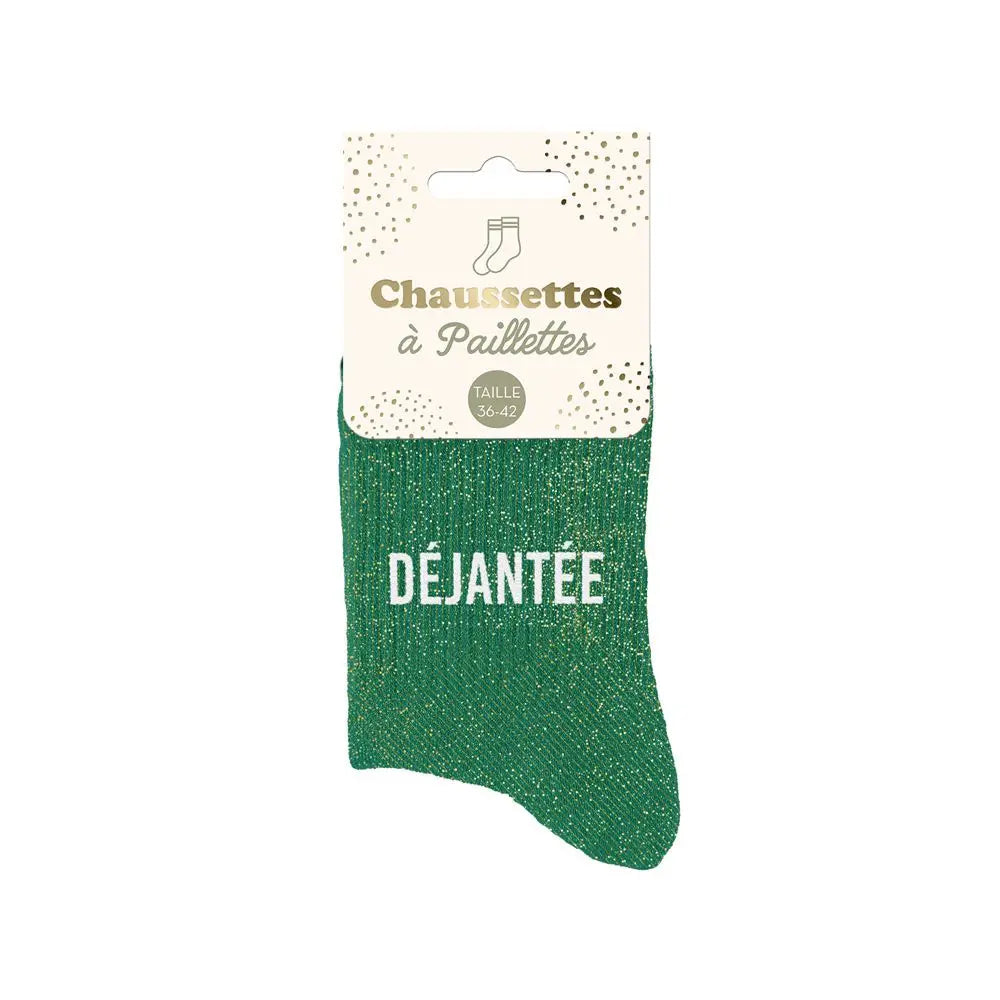 Déjantée Chaussettes à paillettes