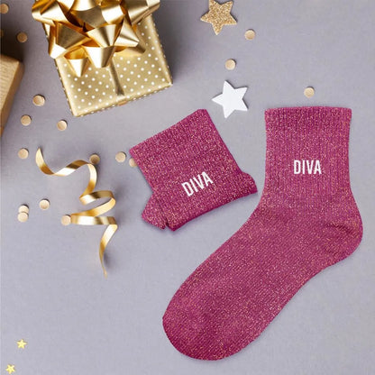 chaussettes à paillettes funky feets