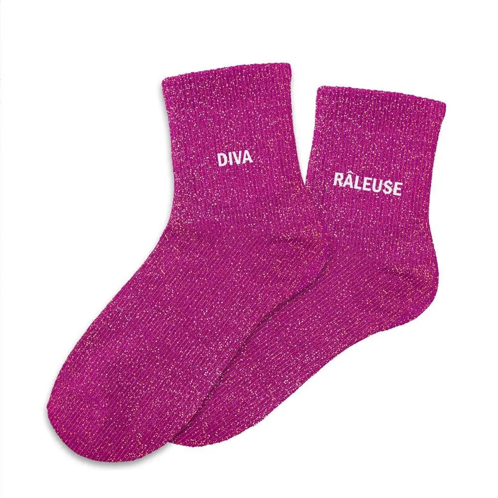 chaussettes à paillettes funky feets