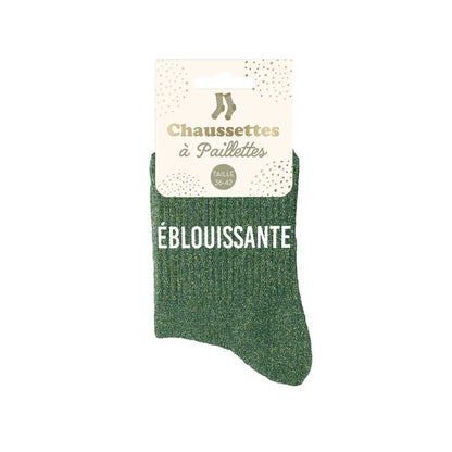 chaussettes à paillettes funky feets