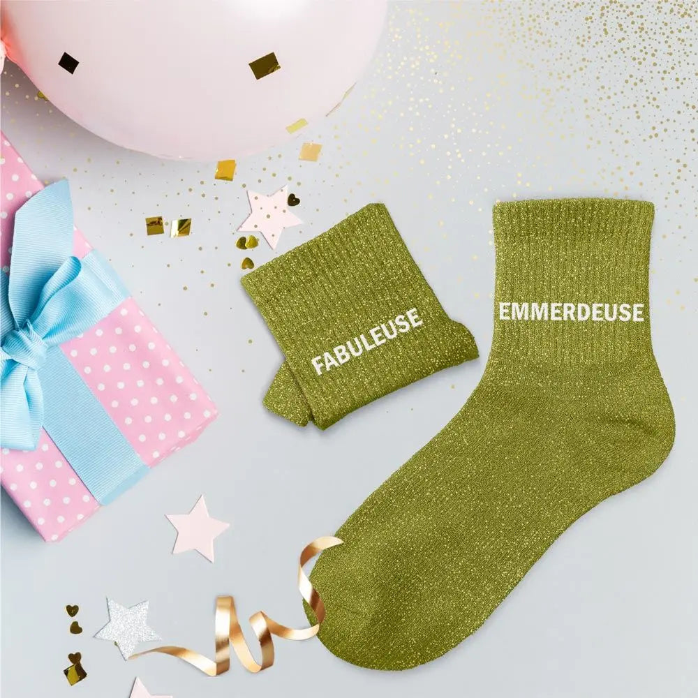 Fabuleuse Emmerdeuse Chaussettes à paillettes
