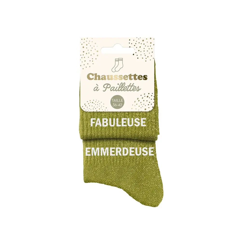 Fabuleuse Emmerdeuse Chaussettes à paillettes