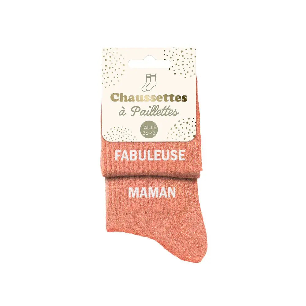 Fabuleuse Maman Chaussettes à paillettes