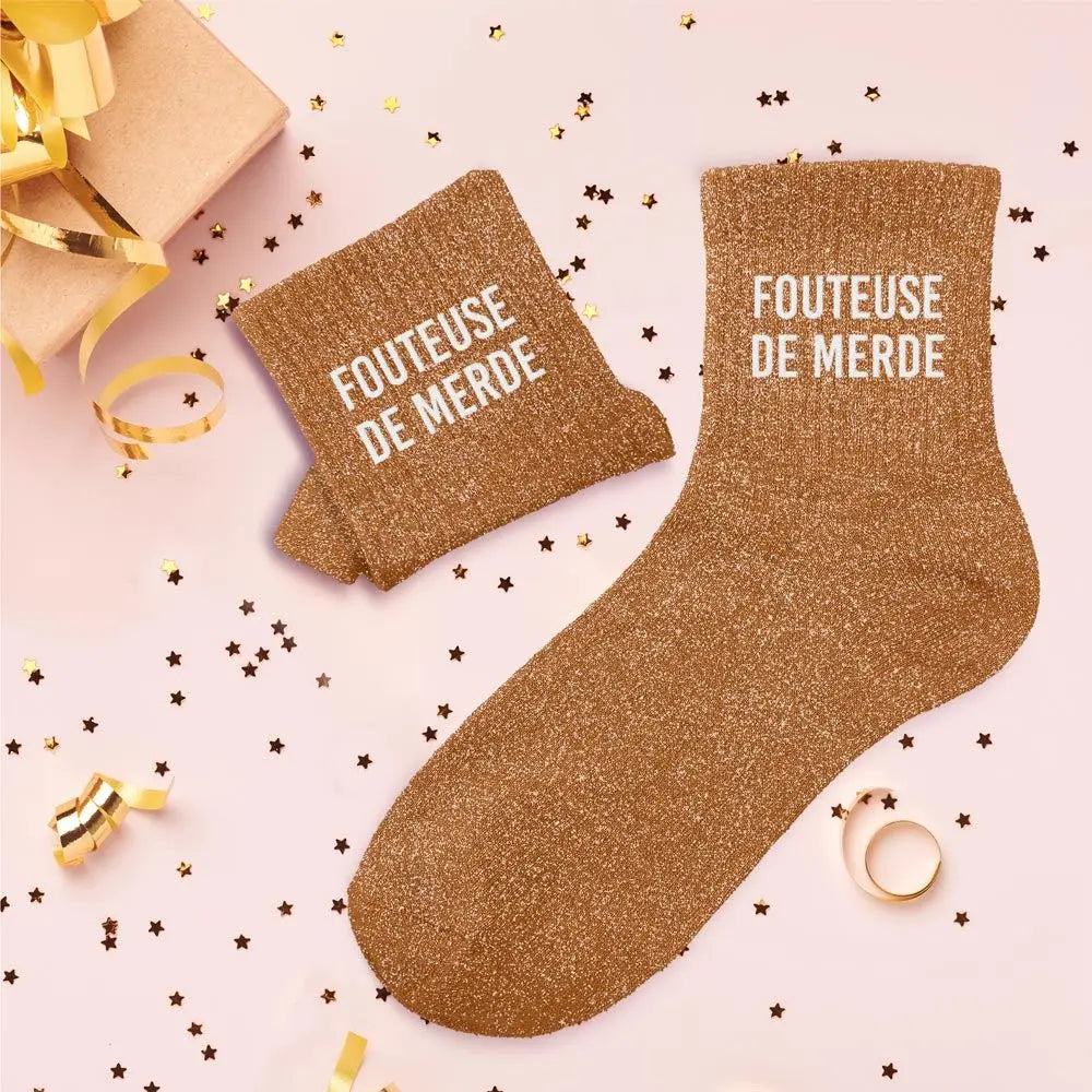 Chaussette à pailletes 