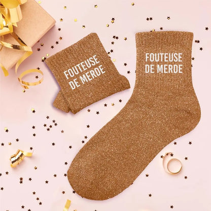 Chaussette à pailletes 
